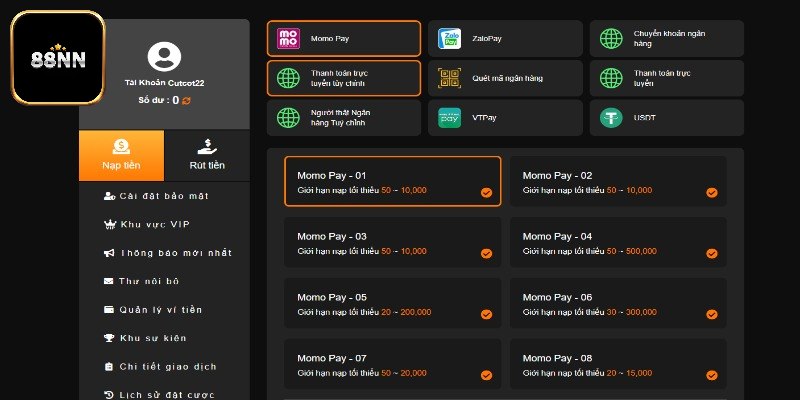 Giao dịch 88nn ưu điểm nổi bật