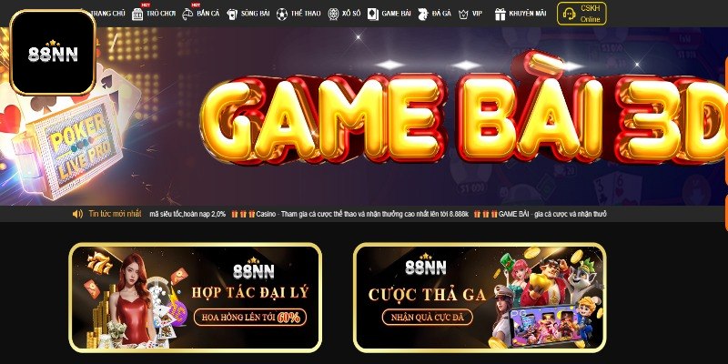 Tìm hiểu sảnh game bài 88nn